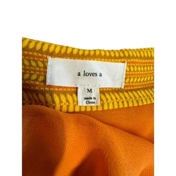 "A LOVE'S A" Tie Strap Tier Sundress SZ M Babydoll Boho Summer Fairy Core Flowy - Picture 13 of 16